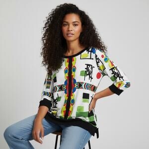 Eva Varro Artsy Tunic Top Size Medium